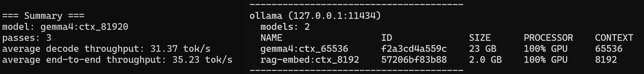 Gemma4 26B via Ollama