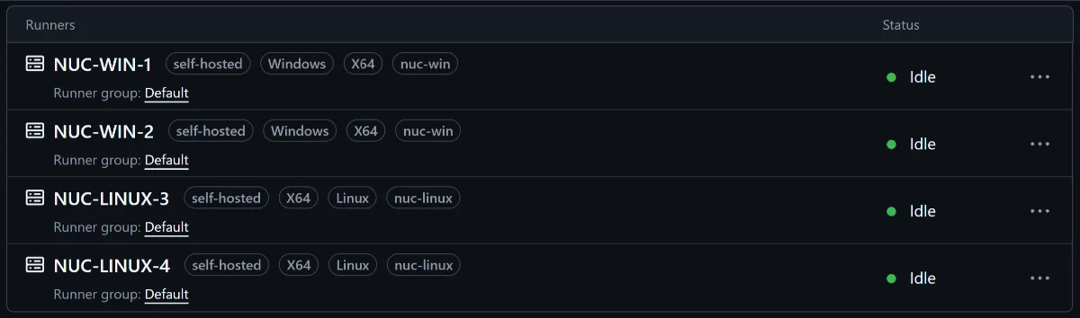 SelfHosted Runners in GH Organization