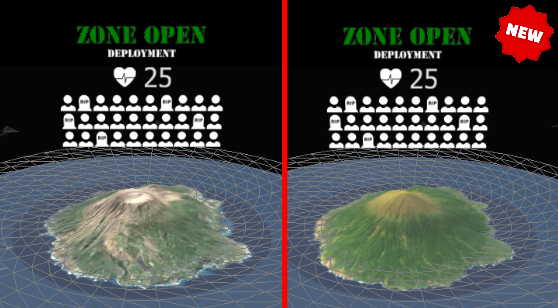 Reworked Texture and Mesh of Island