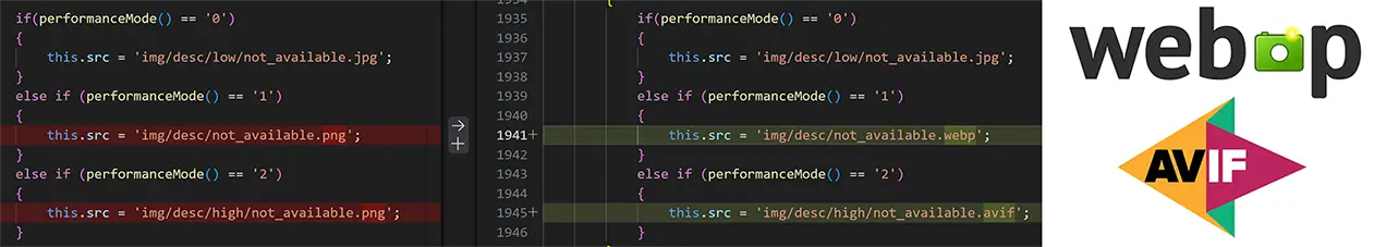 WebP & Avif Compression