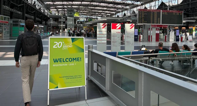 Entering Silicon Saxony Days 2026 at the airport fair venue