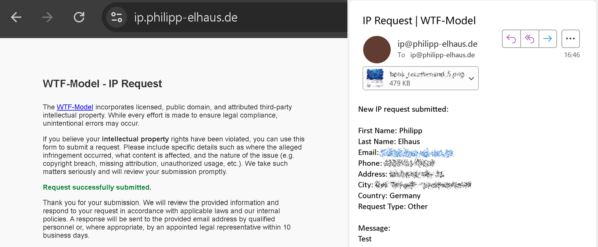IP Request - Done
