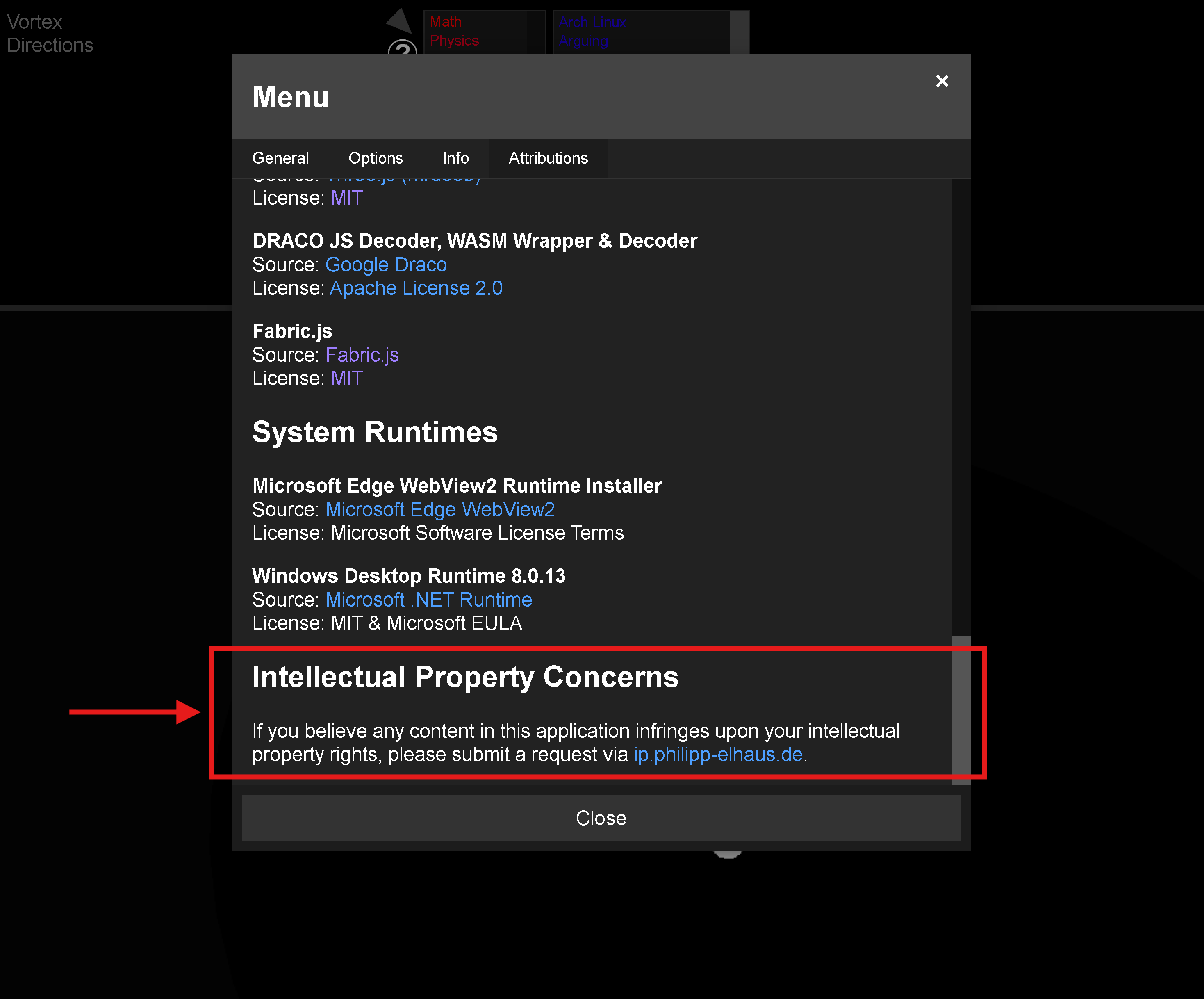 IP Request - InApp Declaration
