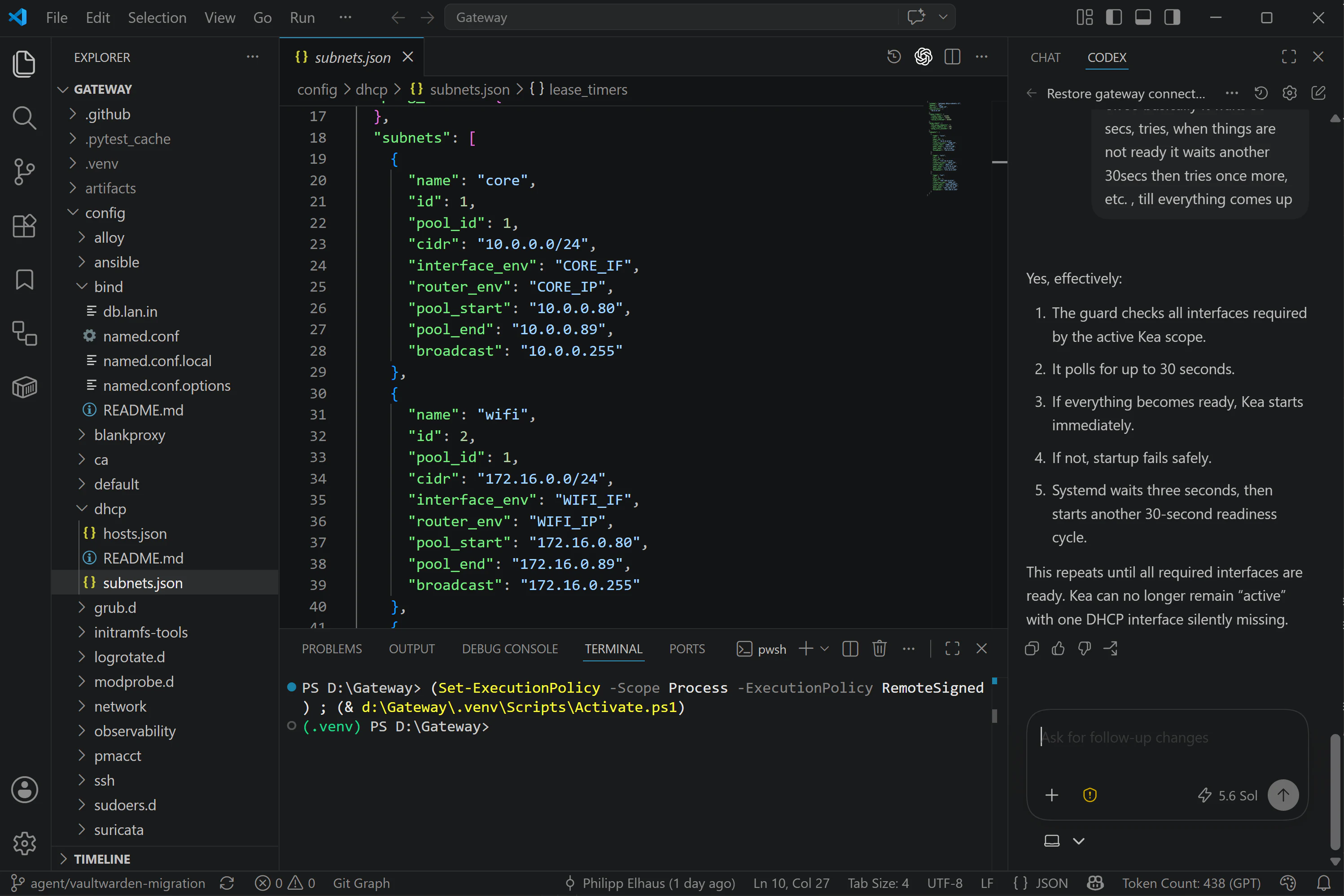 OpenAI Codex in VS Code