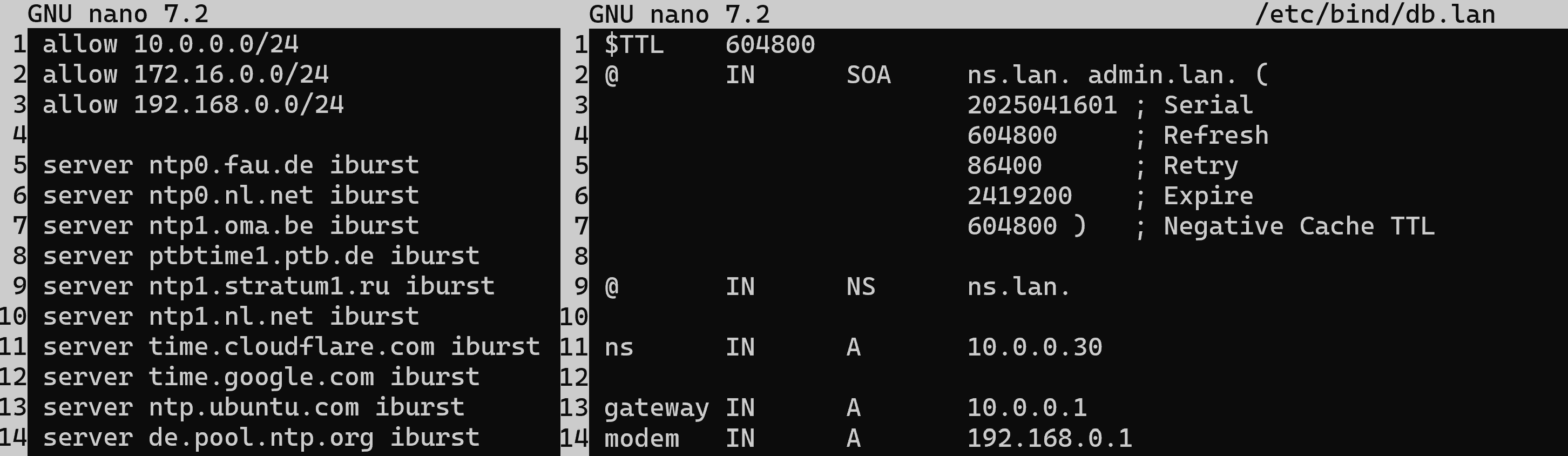 Time & DNS Server
