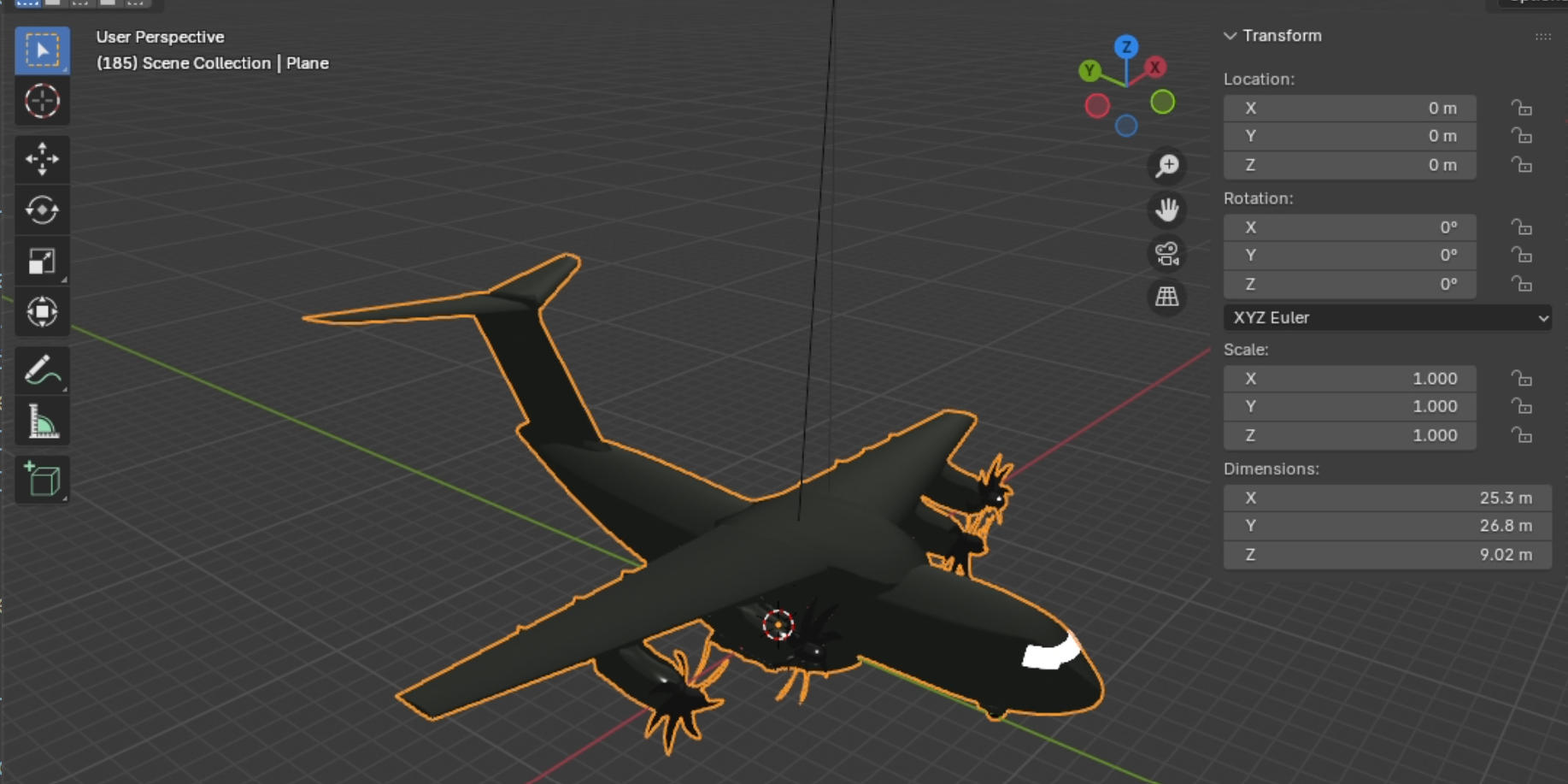 New Licenced 3D .gltf Plane