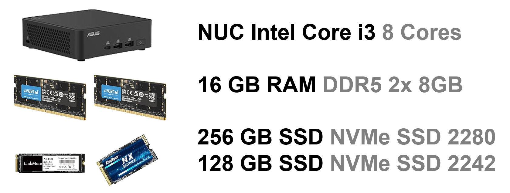 Intel NUC with Components