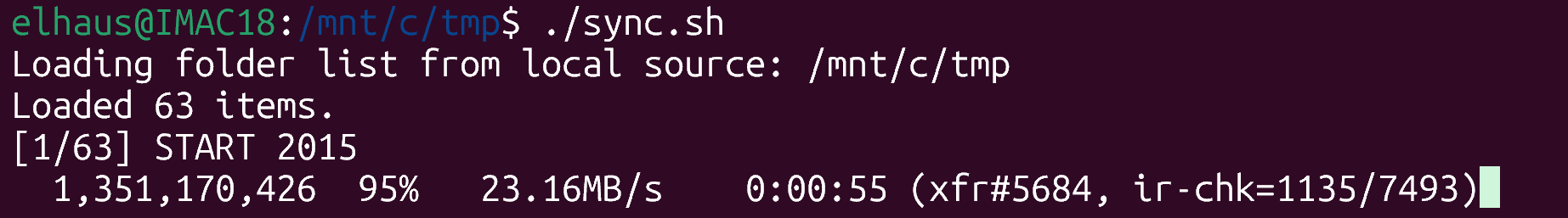 File Transfer via Bash Script